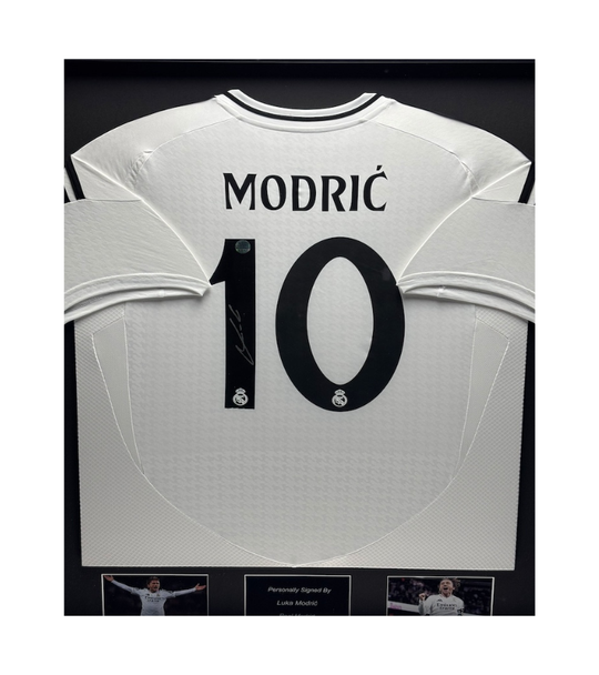 Luka Modric Real Madrid 24/25 ingelijst thuis shirt