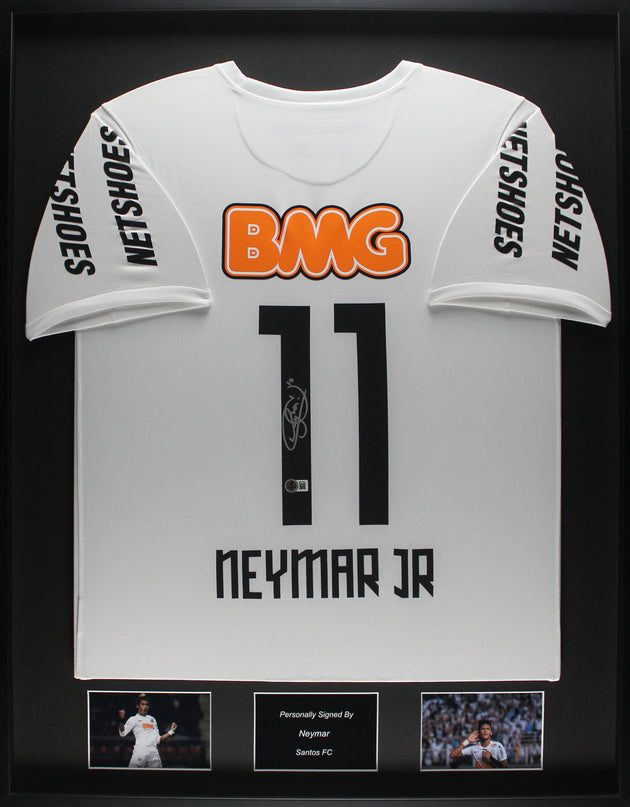 Neymar Santos 12/12 Ingelijst Thuis Shirt