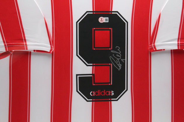 Camiseta local enmarcada de Ronaldo Lima, PSV Eindhoven 95/96