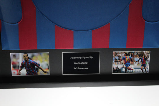 Ronaldinho FC Barcelona 05/06 ingelijst thuis shirt