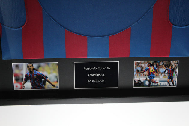 Ronaldinho FC Barcelona 05/06 ingelijst thuis shirt